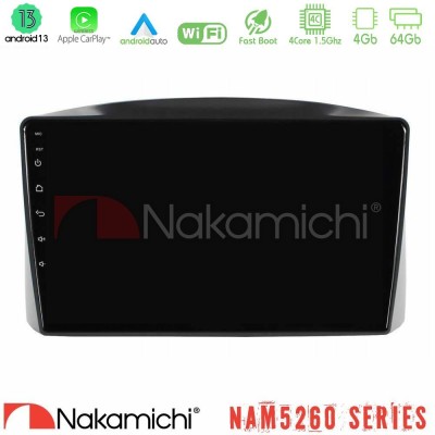 Nakamichi NAM5260 Series Jeep Grand Cherokee 2005-2007 4Core Android13 4+64GB Navigation Multimedia Tablet 10