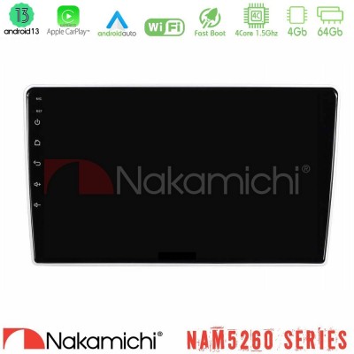 Nakamichi NAM5260 Series Kia Sportage 2005-2008 4Core Android13 4+64GB Navigation Multimedia Tablet 9