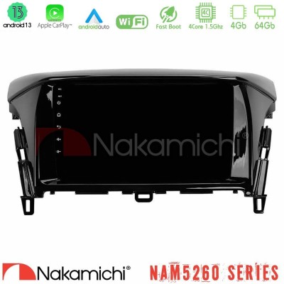 Nakamichi NAM5260 Series 4Core Android13 4+64GB Mitsubishi Eclipse Cross Navigation Multimedia Tablet 9
