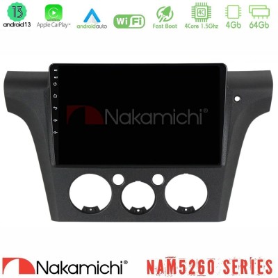 Nakamichi NAM5260 Series 4Core Android13 4+64GB Mitsubishi Outlander 2002 – 2007 Navigation Multimedia Tablet 10