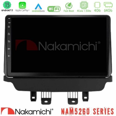 Nakamichi NAM5260 Series 4Core Android13 4+64GB Mazda 2 2014-2021 Navigation Multimedia Tablet 9