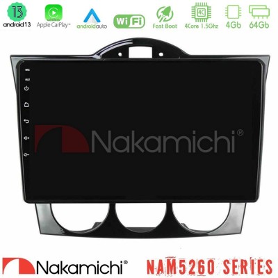 Nakamichi NAM5260 Series 4Core Android13 4+64GB Mazda RX8 2003-2008 Navigation Multimedia Tablet 9