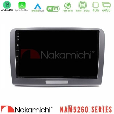 Nakamichi NAM5260 Series 4Core Android13 4+64GB Skoda Superb 2008-2015 Navigation Multimedia Tablet 9
