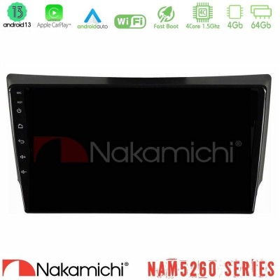 Nakamichi NAM5260 Series 4Core Android13 4+64GB Ssangyong Rexton 2002-2006 Navigation Multimedia Tablet 9