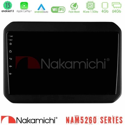 Nakamichi NAM5260 Series 4Core Android13 4+64GB Suzuki Ignis Navigation Multimedia Tablet 9