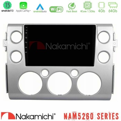 Nakamichi NAM5260 Series 4Core Android13 4+64GB Toyota FJ 2007-2014 Navigation Multimedia Tablet 9