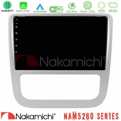 Nakamichi NAM5260 Series 4Core Android13 4+64GB VW Scirocco / Eos Navigation Multimedia Tablet 9