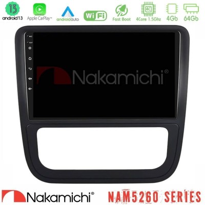 Nakamichi NAM5260 Series 4Core Android13 4+64GB VW Scirocco 2008-2014 Navigation Multimedia Tablet 9