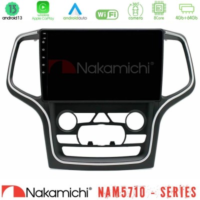Nakamichi NAM5710 Series 8Core Android13 4+64GB Jeep Grand Cherokee 2014-2020 Navigation Multimedia Tablet 10