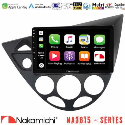 Nakamichi NA3615 Series Με Wireless Carplay & Android Auto  Ford Focus 1999-2004 Media Station Tablet 9