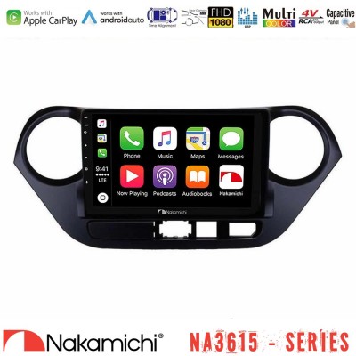 Nakamichi NA3615 Series Με Wireless Carplay & Android Auto  Hyundai i10 2014-2020 Media Station Tablet 9
