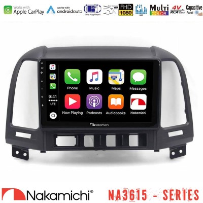 Nakamichi NA3615 Series Με Wireless Carplay & Android Auto Hyundai Santa Fe 2006-2013 Media Station Tablet 9