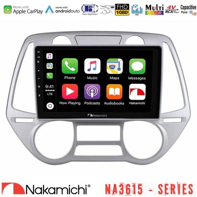 Nakamichi NA3615 Series Με Wireless Carplay & Android Auto  Hyundai i20 2009-2012 Auto A/C Media Station Tablet 9