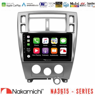 Nakamichi NA3615 Series Με Wireless Carplay & Android Auto  Hyundai Tucson Media Station Tablet 9