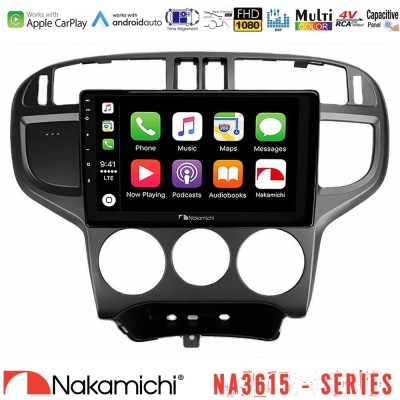 Nakamichi NA3615 Series Με Wireless Carplay & Android Auto  Hyundai Matrix 2001-2010 Media Station Tablet 9