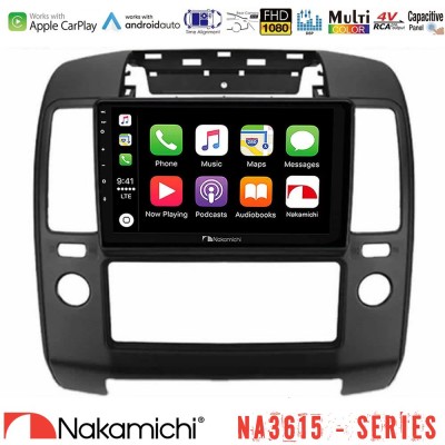 Nakamichi NA3615 Series Με Wireless Carplay & Android Auto  Nissan Navara Media Station Tablet 9