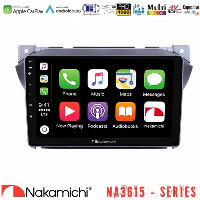 Nakamichi NA3615 Series Με Wireless Carplay & Android Auto  Suzuki Alto amp; Nissan Pixo Media Station Tablet 9