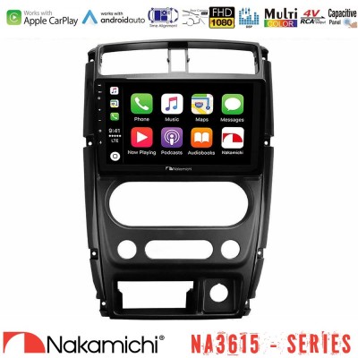Nakamichi NA3615 Series Με Wireless Carplay & Android Auto  Suzuki Jimny 2007-2017 Media Station Tablet 9