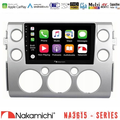 Nakamichi NA3615 Series Με Wireless Carplay & Android Auto Toyota FJ 2007-2014 Media Station Tablet 9