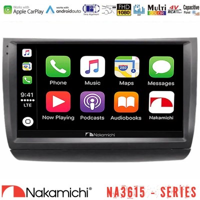 Nakamichi NA3615 Series Με Wireless Carplay & Android Auto  Toyota Prius 2004-2009 Media Station Tablet 9