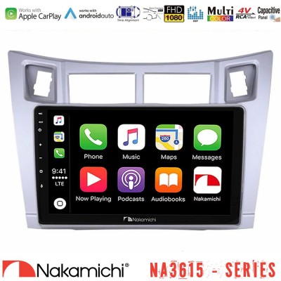 Nakamichi NA3615 Series Με Wireless Carplay & Android Auto  Toyota Yaris Media Station Tablet 9