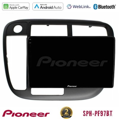 Pioneer SPH-PF97BT Series Honda Civic 1995-2001 Multimedia Station 9