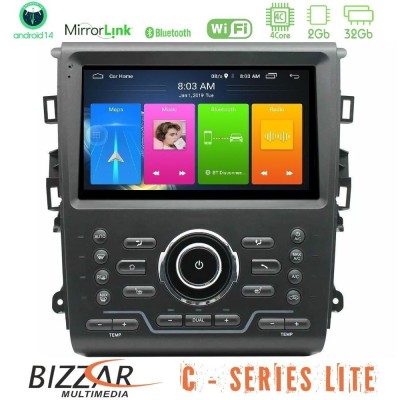 Bizzar C Series Lite 4Core Android14 2+32GB Ford Mondeo 2014-2021 Navigation Multimedia Tablet 9