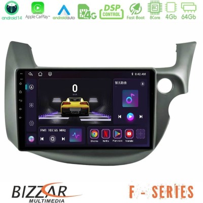 Bizzar F Series 8Core Android14 4+64GB Honda Jazz (Fit) 2009-2013 RHD Navigation Multimedia Tablet 10