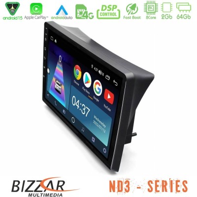 Bizzar ND3 Series 8Core Android15 2+64GB Opel Vivaro/Renault Trafic/Nissan Primastar Navigation Multimedia Tablet 10