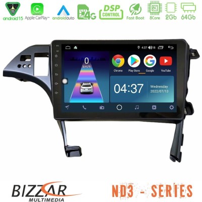 Bizzar ND3 Series 8Core Android15 2+64GB  Toyota Prius 2010-2015 Navigation Multimedia Tablet 10