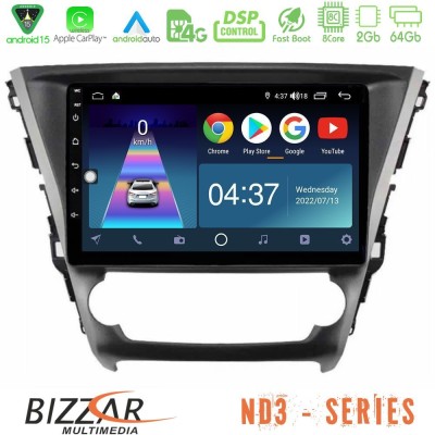 Bizzar ND3 Series 8Core Android15 2+64GB  Toyota Avensis 2015-2018 Navigation Multimedia Tablet 9