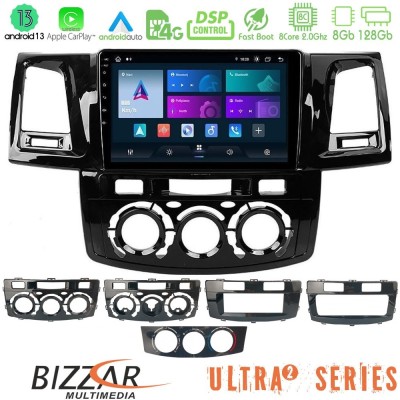 Bizzar Ultra Series Toyota Hilux 2007-2016 8core Android13 8+128GB Navigation Multimedia Tablet 9