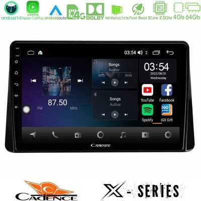 Cadence X Series Mitsubishi Eclipse Cross 2018-2023 8core Android 14 4+64GB Navigation Multimedia Tablet 9