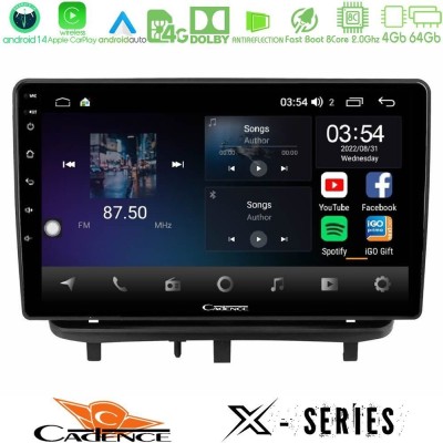 Cadence X Series Opel Corsa D 2006-2014 8core Android 14 4+64GB Navigation Multimedia Tablet 9