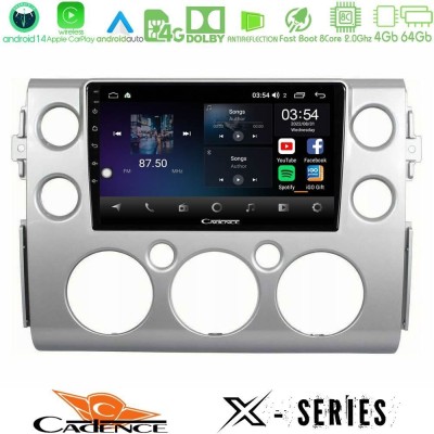 Cadence X Series Toyota FJ 2007-2014 8core Android 14 4+64GB Navigation Multimedia Tablet 9