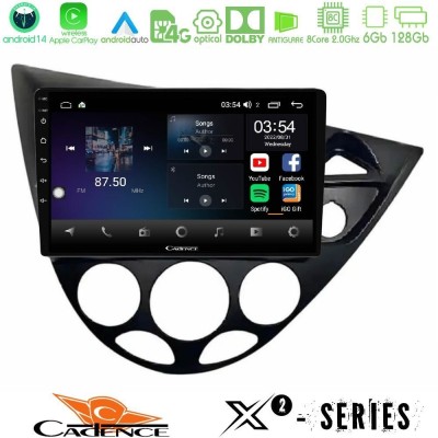 Cadence X2 Series 8Core Android14 6+128GB Ford Focus 1999-2004 (RHD) Navigation Multimedia Tablet 9