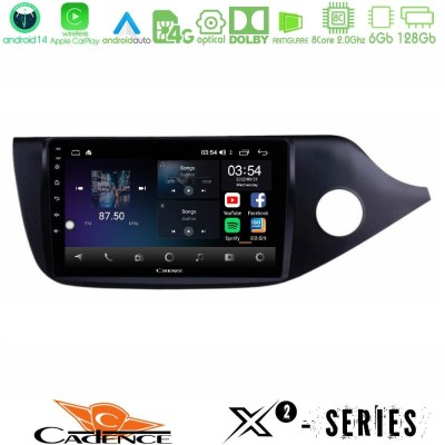 Cadence X2 Series 8Core Android14 6+128GB Kia Cee’d/ProCeed 2013-2017 RHD Navigation Multimedia Tablet 9