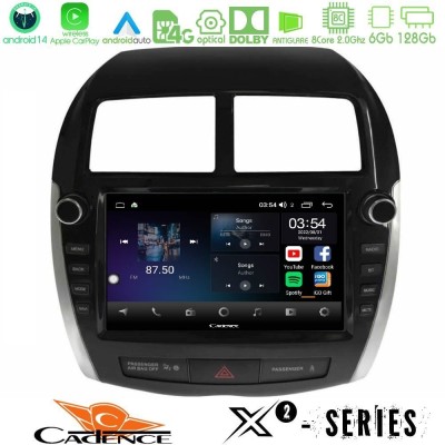 Cadence X2 Series 8Core Android14 6+128GB Mitsubishi ASX 2013-2018 Navigation Multimedia Tablet 9