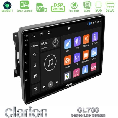 Clarion GL700 Lite Series 8Core Android11 2+32GB Chrysler / Dodge / Jeep Navigation Multimedia Tablet 10