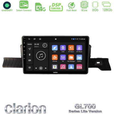 Clarion GL700 Lite Series 8Core Android11 6+128GB Citroen C3 You 2025-> Navigation Multimedia Tablet 9