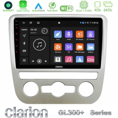 Clarion GL300+ Series 4Core Android11 4+64GB  VW Scirocco 2008 – 2014 Navigation Multimedia Tablet 9