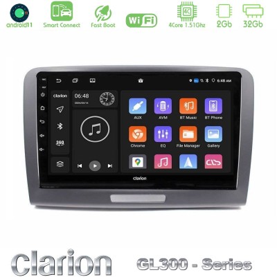 Clarion GL300 Series 4Core Android11 2+32GB Skoda Superb 2008-2015 Navigation Multimedia Tablet 9