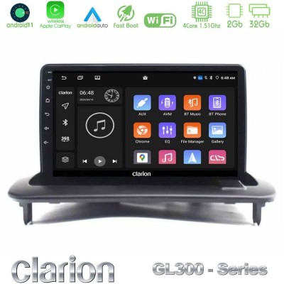 Clarion GL300 Series 4Core Android11 2+32GB Volvo S40/C30/C70 Navigation Multimedia Tablet 9