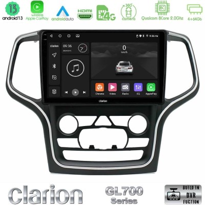 Clarion GL700 Series 8Core Android13 4+64GB Jeep Grand Cherokee 2014-2020 Navigation Multimedia Tablet 10