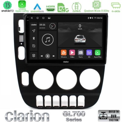 Clarion GL700 Series 8Core Android13 4+64GB Mercedes ML Class (W163) 1998-2005 Navigation Multimedia Tablet 9