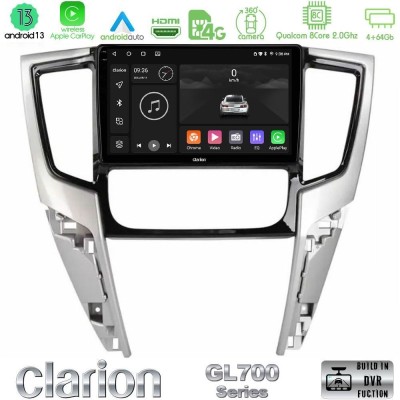 Clarion GL700 Series 8Core Android13 4+64GB Mitsubishi L200 2019-2023 Navigation Multimedia Tablet 9