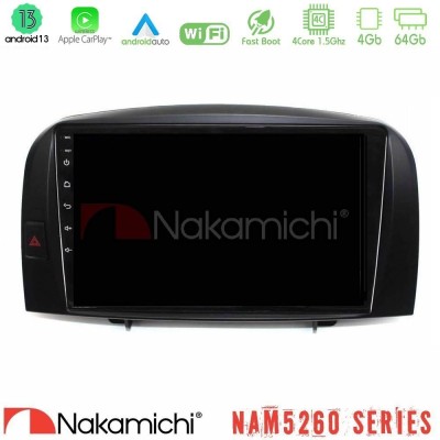 Nakamichi NAM5260 Series 4Core Android13 4+64GB Hyundai Sonata 2005-2009 Navigation Multimedia Tablet 10