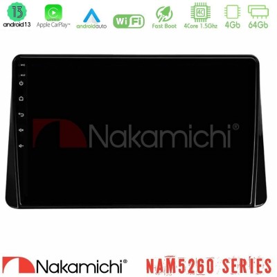 Nakamichi NAM5260 Series 4Core Android13 4+64GB Mitsubishi Eclipse Cross 2018-2023 Navigation Multimedia Tablet 9