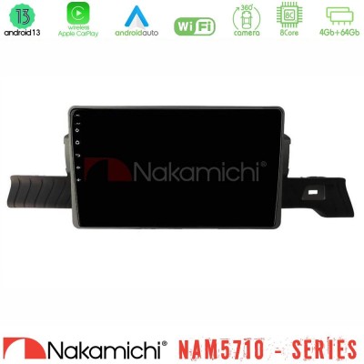 Nakamichi NAM5710 Series 8Core Android13 4+64GB Citroen C3 You 2025-> Navigation Multimedia Tablet 9