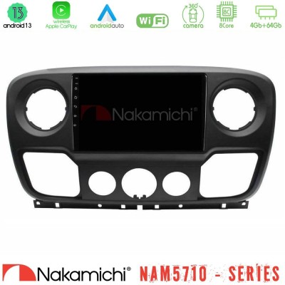 Nakamichi NAM5710 Series 8Core Android13 4+64GB Renault/Nissan/Opel Navigation Multimedia Tablet 10